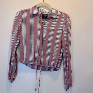 SOLD. Abercrombie&Fitch collar long sleeve shirt S
